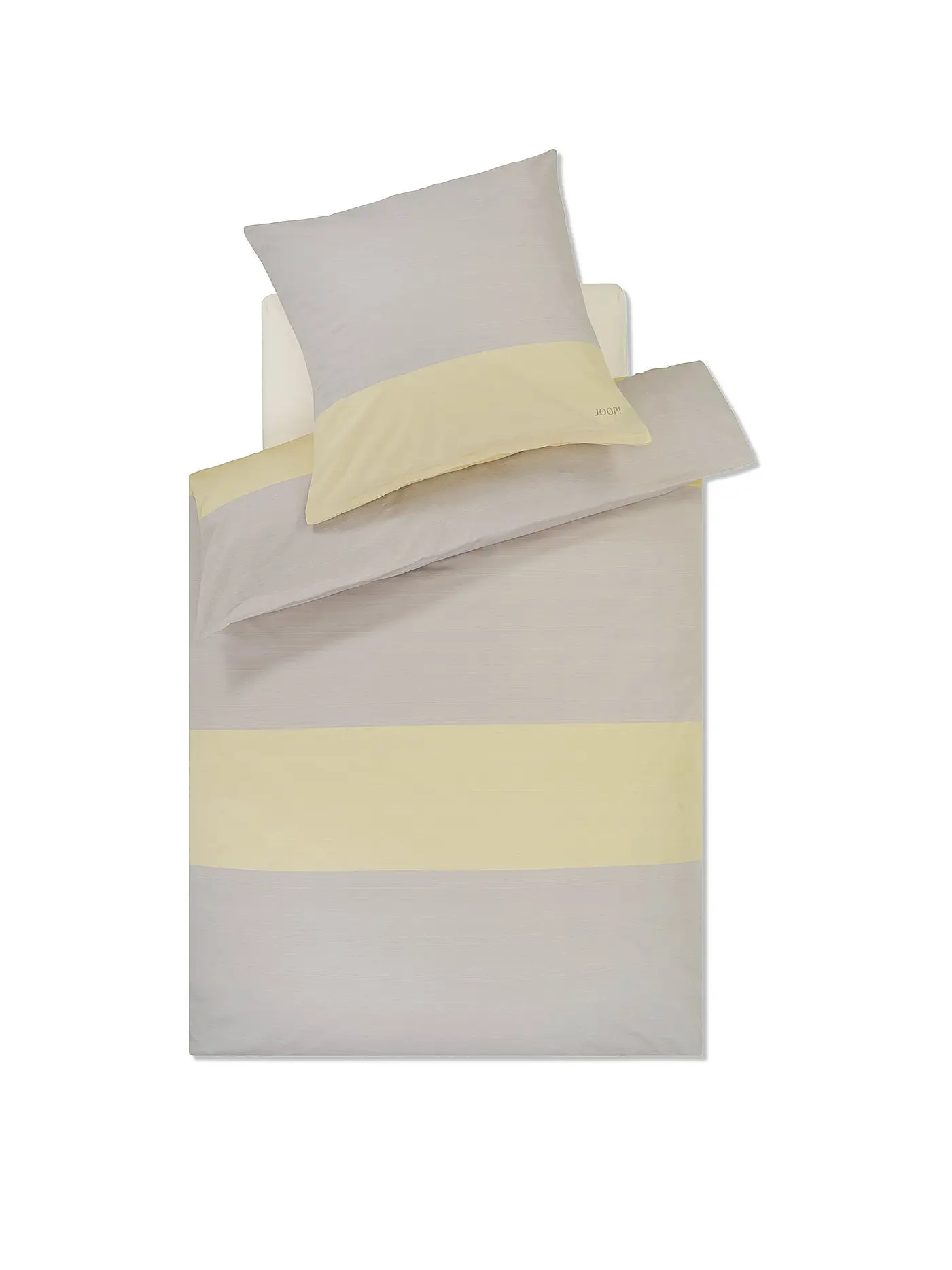 JOOP | Satin Bettwäsche SPLIT 70x90cm / 140x220cm Vanilla | 